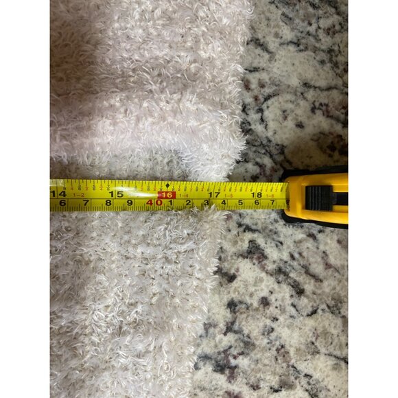 Unbranded Womens Medium Ivory Fuzzy Textured Tunic Sweater Longsleeve - Picture 4 of 6